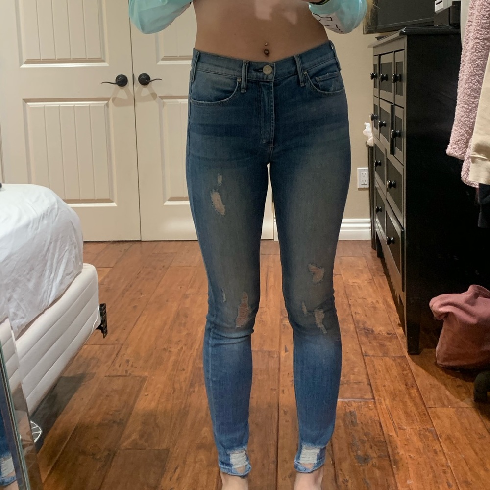 Light wash jeans